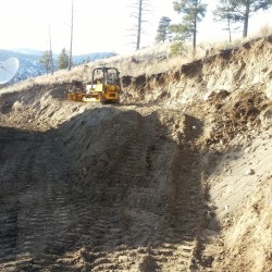 Excavation, 350 John Deere dozer