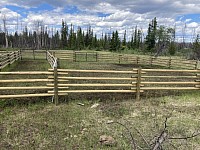 Post and rail, 4 gates